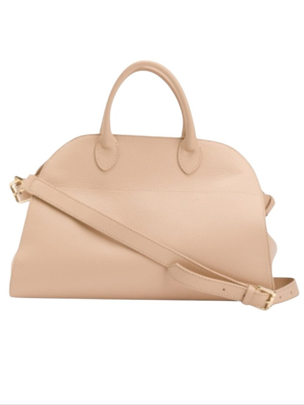 Blush Leather Satchel Bag